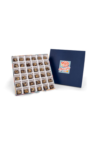 Chocofly Çatlak Series 36lı El Yapımı Belçika Çikolatası( Kare Bitter)