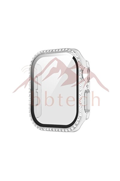 bbtech Apple Watch Series 11 S10 42MM ile Uyumlu Parıltılı Taşlı Şık ve Zarif...