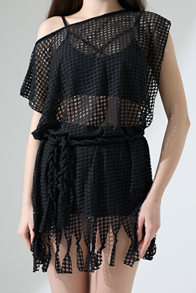 Esberin Tasseled Mesh Pareo