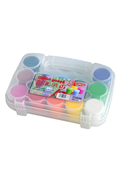 daço Гуаш бои 12 цвята 20 мл Brilia Daco