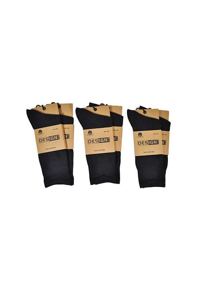 RBS SOCKS Men's Natural Organic Nylon-Free Seamless Socks 3-Pack