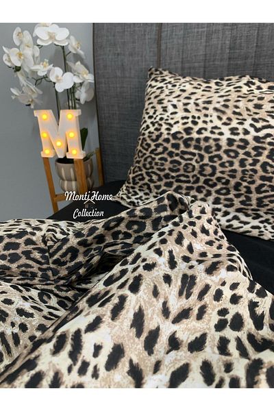 Monti Home COLLECTİON Комплект завивки с леопардово принтиране