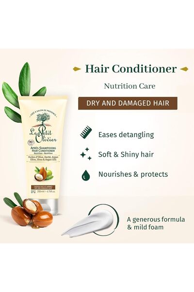 Le Petit Olivier Le Petit Olivier Olive, Shea & Argan Oil Conditioner For Damaged Hair, 200 Ml
