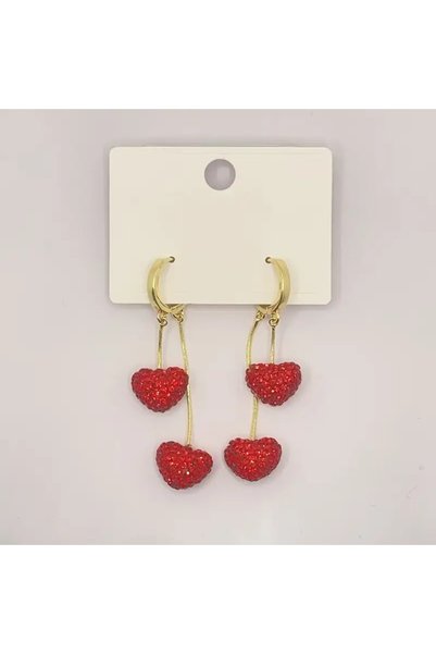 byozanyılmaz STONE HEART EARRING