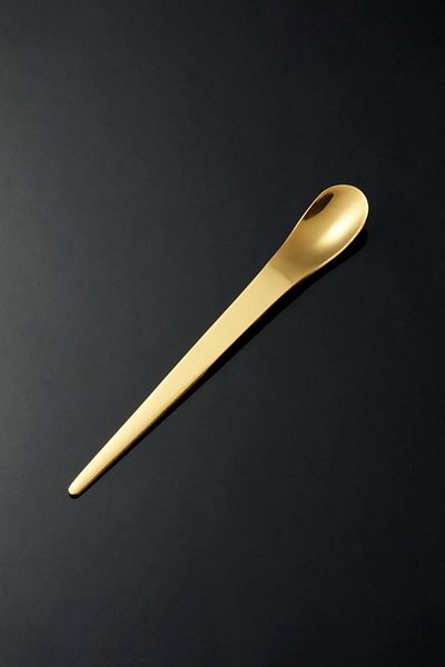 Chavin 6 Pieces Steel 12.5 cm Gold Color Teaspoon Mt162Sr-6