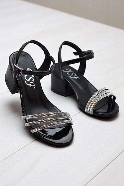 ayakkabiburada 382 Rochie de seara Pantofi cu toc pentru fete Pantofi de seara de logodna pentru fete Sandale pentru copii deschise