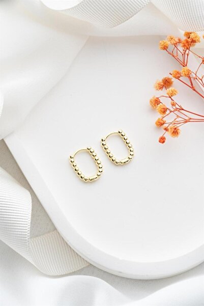 Silvano Jewelry 925 Ayar Gold Halka Gümüş Küpe