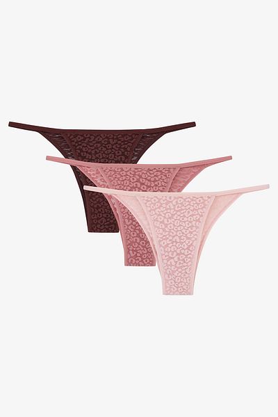 Penti Leo Lace 3-teiliges mehrfarbiges brasilianisches Höschen