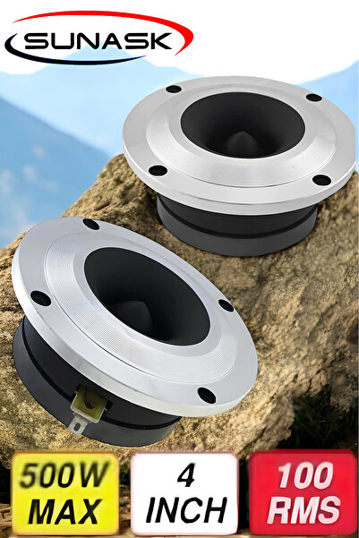 SUNASK N-3838 10 Cm 500 Watt 100 Rms Dome Twitter Twieeter 2 Adet ( 1. Sınıf Kalite) Kutu Içeriği 2 Adet