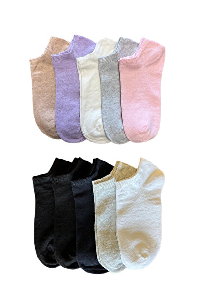 vtex socks 10 perechi de șosete din bumbac pentru femei, culori mixte