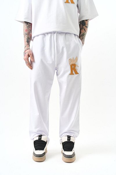 Respire Ανδρικό R Logo Elefant Ropa - Φαρδύ αθλητικό παντελόνι - Six White