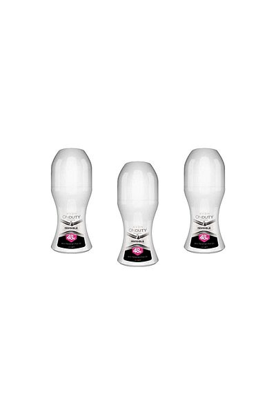 AVON On Duty Women s Invisible 48-Hour Anti-Perspirant Roll On - 50ml (Pack of 3)