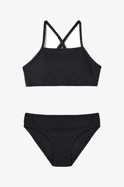 Penti Schwarzes Aida Neckholder-Bikiniset für junge Mädchen
