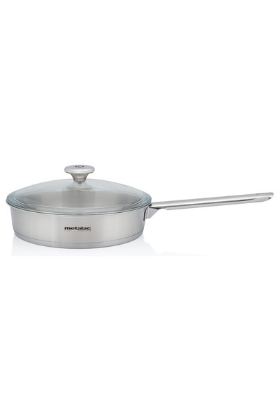 Metalac 2.4l frying pan with glass lid Santino stainless steel/24cm/2.4l