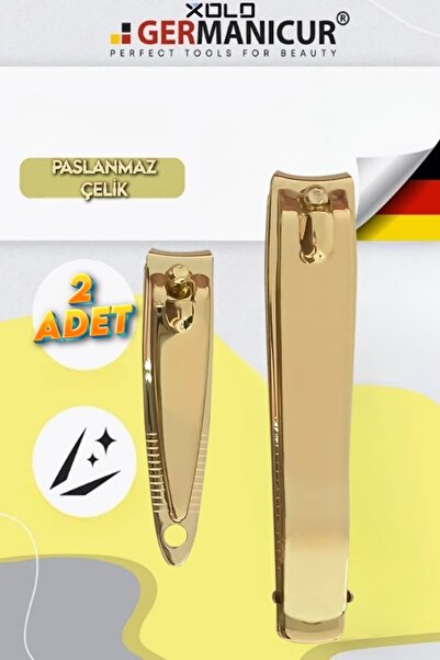xolo Gold 2li Set Tırnak Makası El ve Ayak Paslanmaz Çelik Çıt Çıt Makası