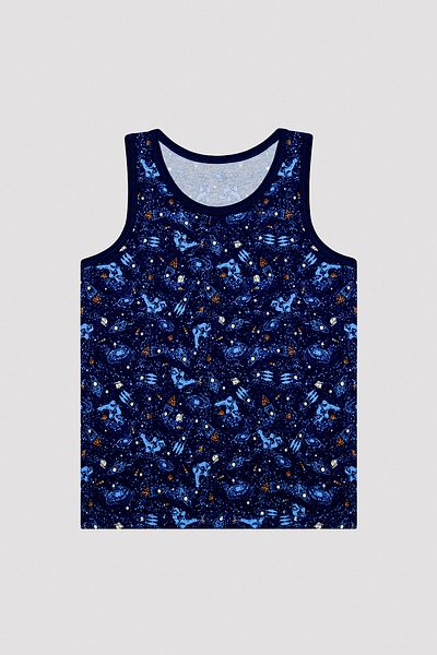 Penti Boy's Astronaut Multicolored 2-Piece Undershirt