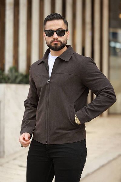 LUMAST Very Light Thin Seersucker Textured Wrinkled Sandvat Anti-Sweat Old Money Style Polo down Lined Jacket