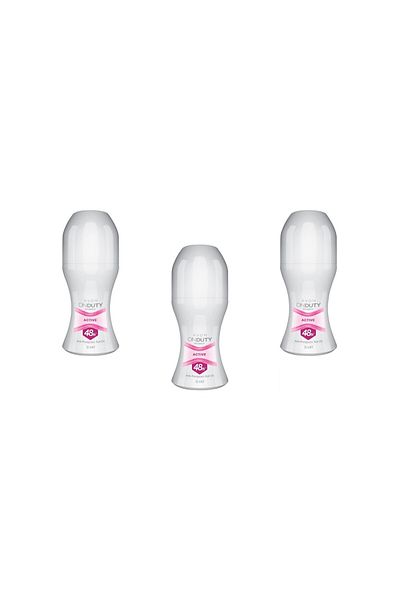AVON On Duty Women s Active 48-Hour Anti-Perspirant Roll On - 50ml (Pack of 3)