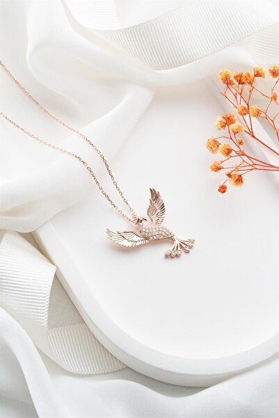 Silvano Jewelry 925 Ayar Anka Kuşu Gümüş Kolye