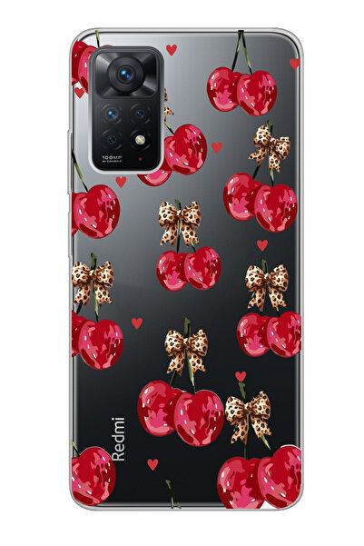 moonset Xiaomi Redmi Note 11 Pro/Note 12 Pro 4G Uyumlu Kiraz Tasarımlı Baskıl...