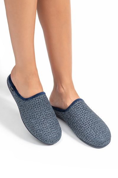 Twigy Γυναικείες παντόφλες σπιτιών Navy Blue Lana - Μέγεθος 36/41