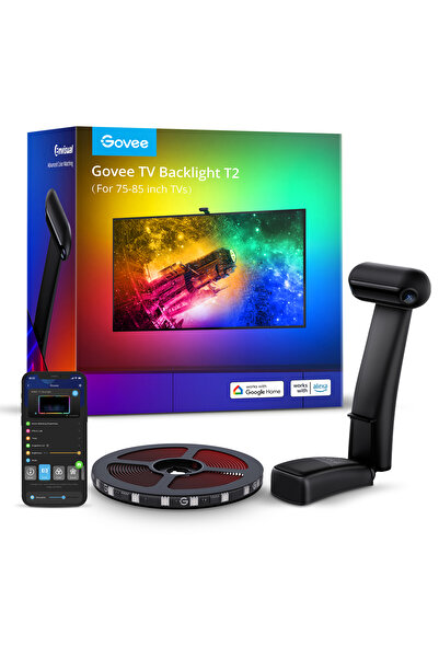 Govee Envisual H605c312 T2 Tv Arkası Led Ambiyans Aydınlatma Tv Renk Senkroni...