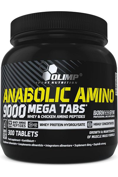 OLIMP SPORT NUTRITION Anabolic Amino 9000 Growth And Maintenance of Muscle Mass Formula - 300 Tabs