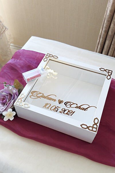 Verda Çerçeve إطار ذاكرة عميق LED مقاس 25 × 25 سم - إطار ذاكرة عميق 6 سم صندو...