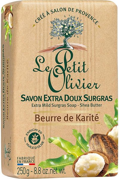 Le Petit Olivier صابونة سورجراس خفيفة للغاية مع زبدة الشيا، 250 جم