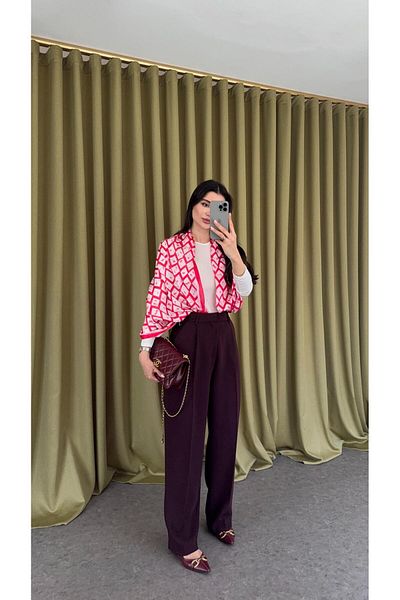 HAZELANNA Tok Texture Premium Palazzo Kurabyeşlik Modası