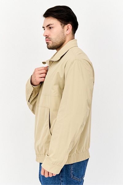 Esprit Men Solid Windbreaker Jacket, Beige