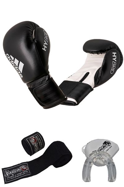 adidas Hybrid 50 Boxing Gloves Set - Muay Thai Varması Design