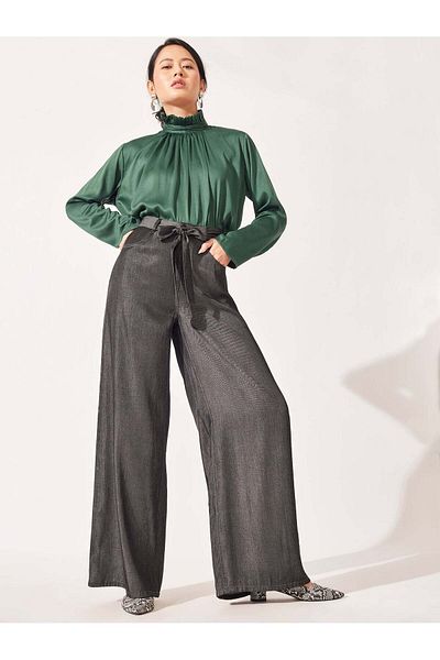 The Label Life Charcoal Belted Pants