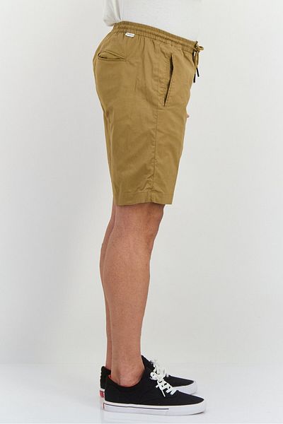 GAZZARRİNİ Men Regular Fit Plain Chino Shorts, Light Brown
