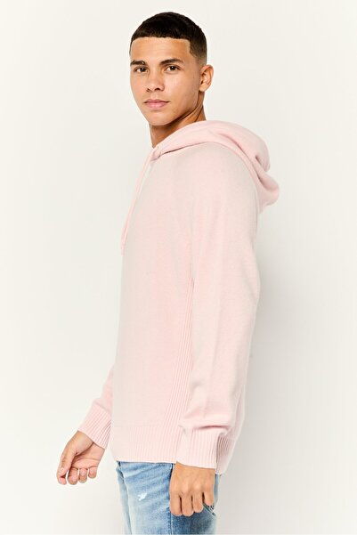 Esprit Men Solid Knitted Sweater, Pink