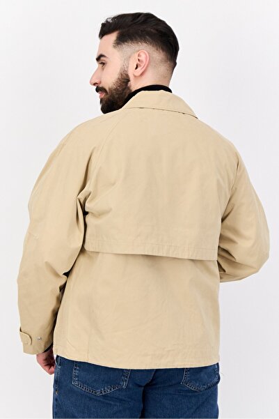 Esprit Men Plain Jacket Shirt, Tan