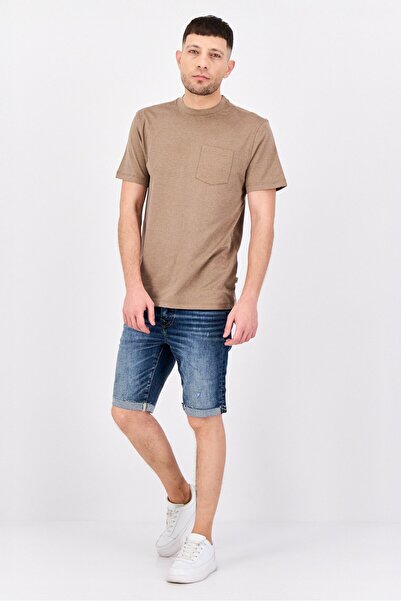 AMERICAN EAGLE Men Washed Denim Shorts, Navy