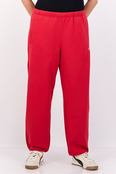 Esprit Women Regular Fit Brand Logo Sweatpants, Red