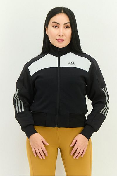 adidas Women Sportswear Fit Long Sleeve Ust Oct Outdoor Jacket, Black/white