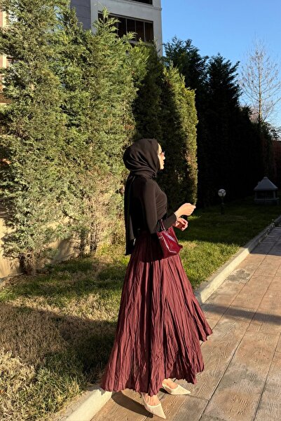 LOCCO Women's Voile Skirt Border