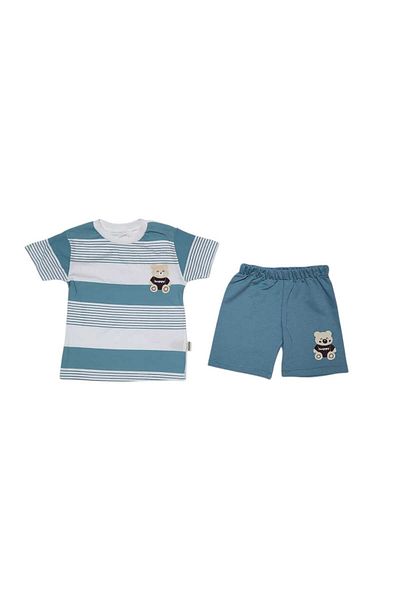 Babexi Teddy Bear Printed Children's T-Shirt Shorts Set