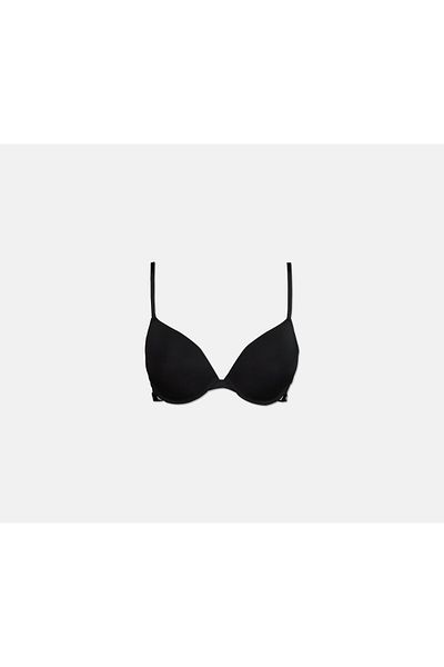 Puma Women Underwire Padded Push Up Bra, Black