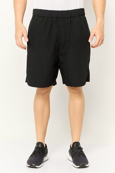 Esprit Men Textured Basic Shorts, Black