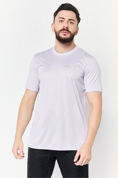 adidas x Parley Men Sportswear Fit Short Sleeve Training T-Shirt, Lavender
