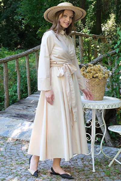 Ceylan Otantik تنورة بالون كريمية