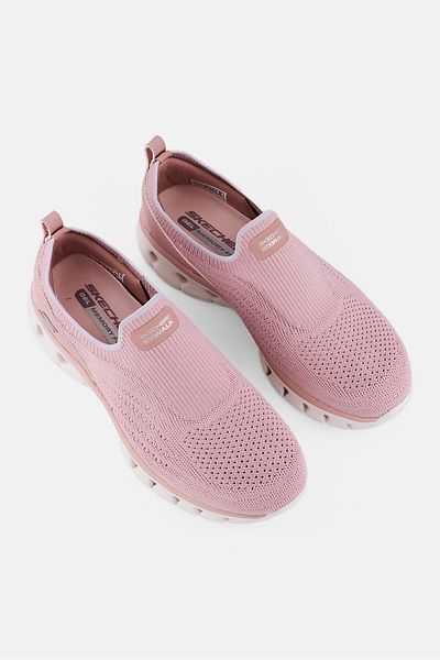 SKECHERS Women Go Walk Glide-step Flex-dazzling Joy Slip On Walking Shoes, Pink