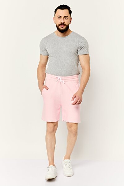 Esprit Men Knitted Basic Shorts, Pink