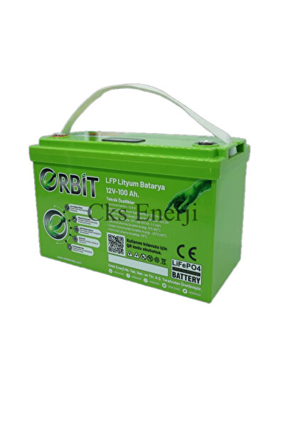 CksAku 12V 100AH Kasa Tipi Lityum Akü Lifepo4 Batarya - Abs Kasa