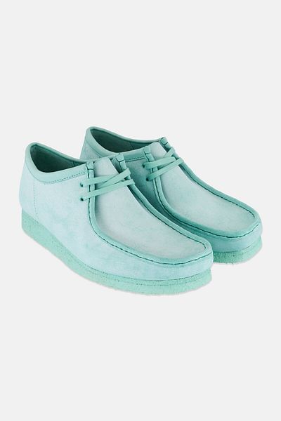 CLARKS Men Lace Up Casual Shoes, Mint Green