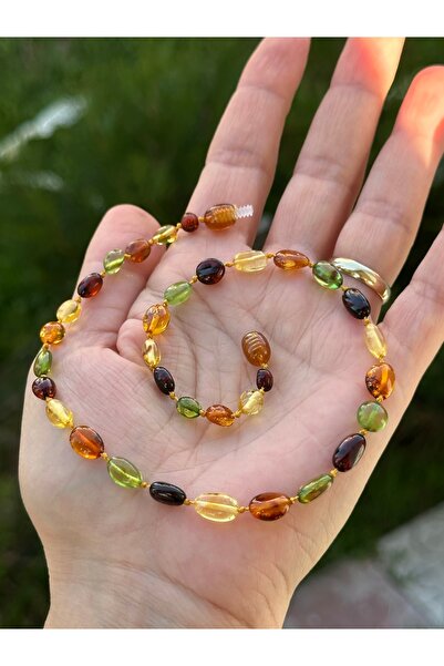 KEHRİBAREVİ EREĞLİ Damla Kehribar Bebek Kolyesi